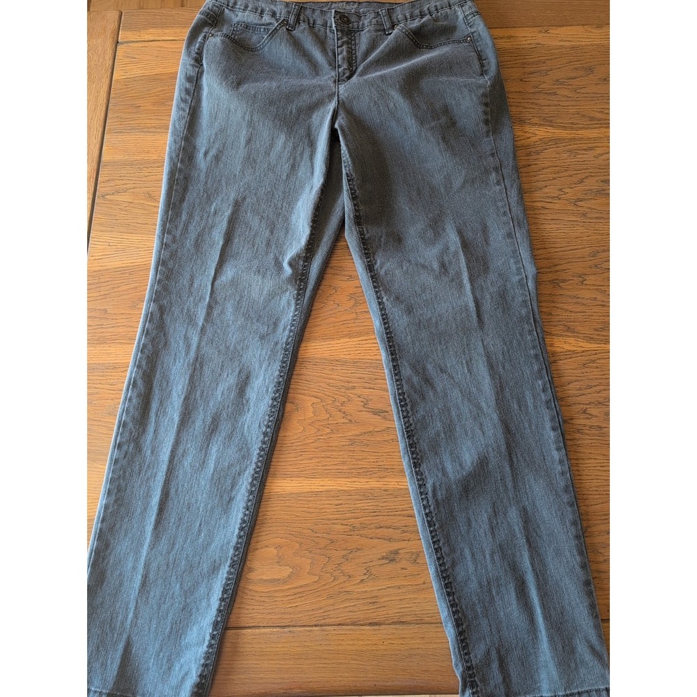 18W Ruff Hewn Moss Green Pants Stretch Slight Taper Womens  W37 x 32L EUC‎